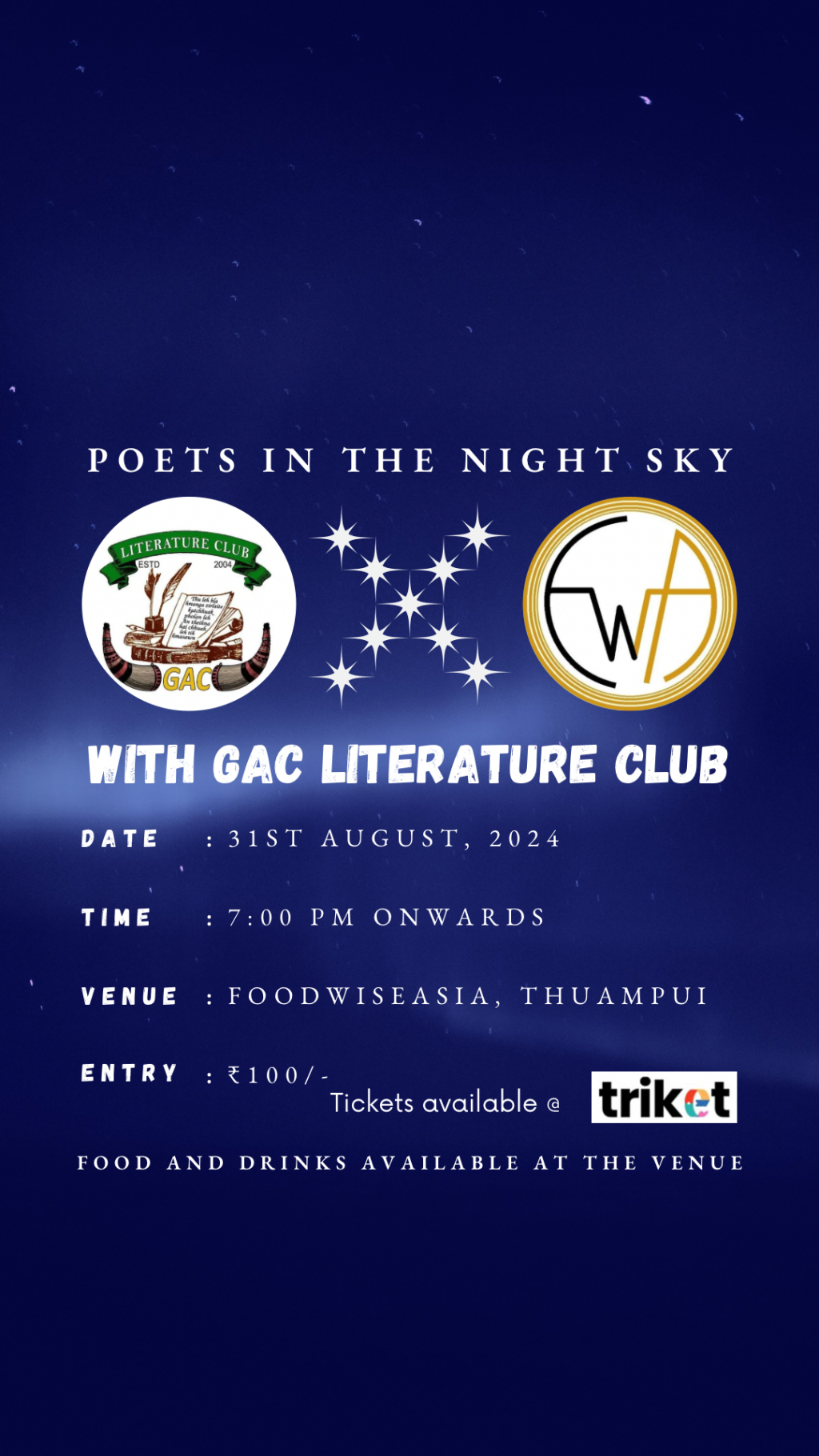 Poets in the Night Sky by GAC Literature Club